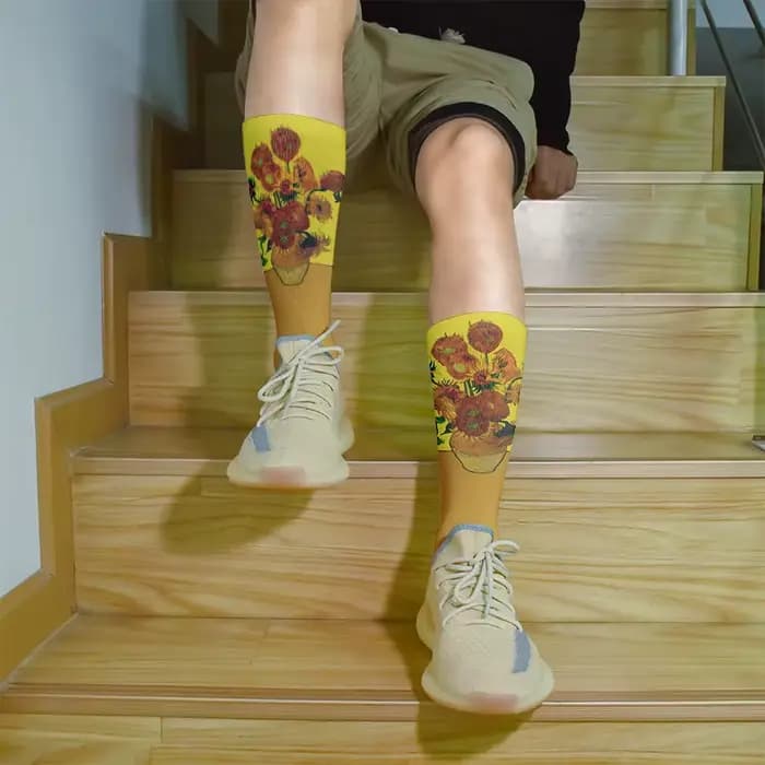 Chaussettes de peinture à l'huile de renommée mondiale unisexe