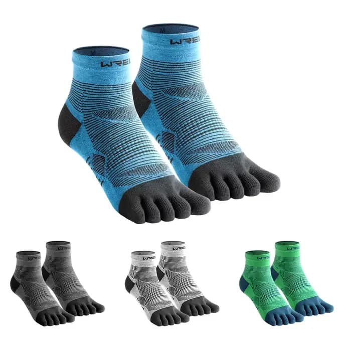 Coolmax – chaussettes basses à cinq doigts pour hommes