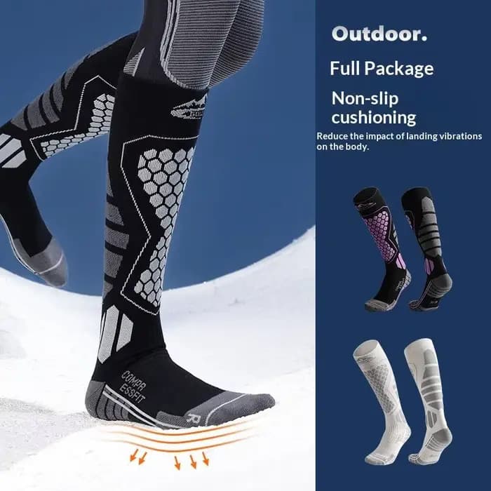 NOUVEAUTÉ! Chaussettes de ski thermiques en coton pour hommes et femmes
