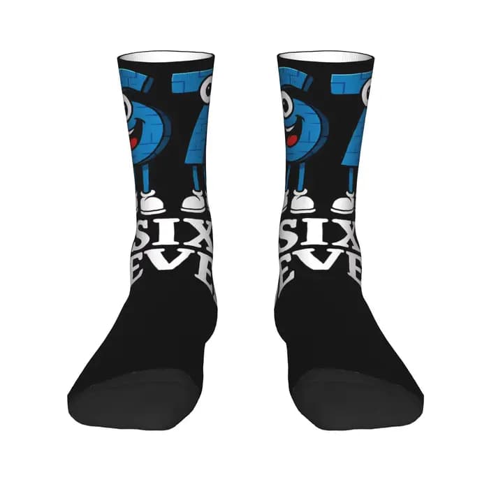 67 Six Seven 6-7 chaussettes habillées imprimées cerveau italien drôles Merch pour un usage quotidien