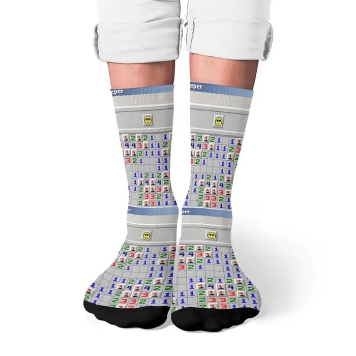 Minesweeper Fun Game Chaussettes pour hommes Hip Hop Happy Fashion
