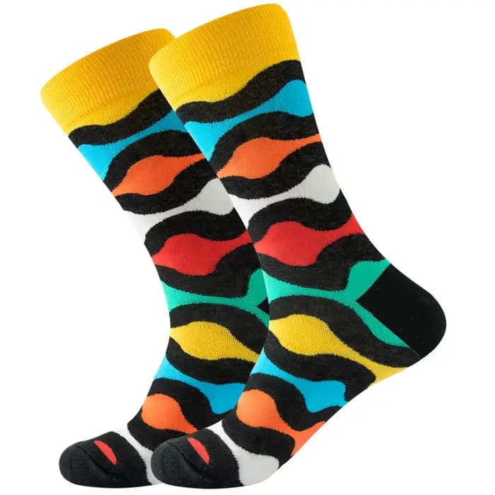 2025 chaussettes hommes dernière conception tube moyen