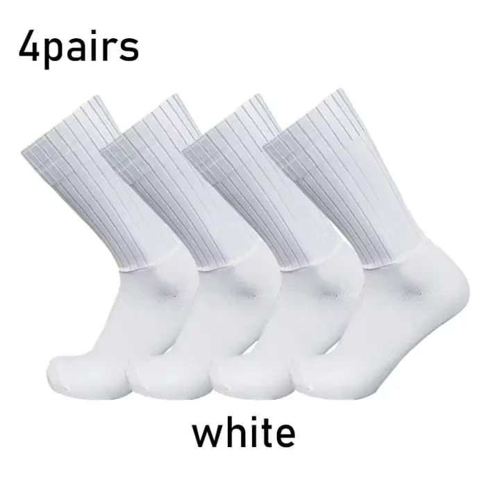 Chaussettes de sport en silicone, 4 paires/ensemble