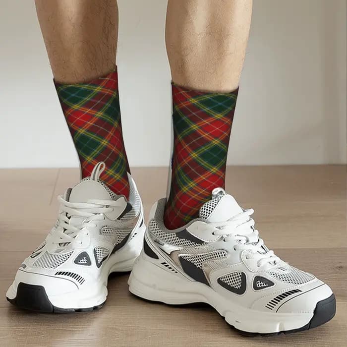 Chaussettes personnalisées à carreaux Tartan pour hommes