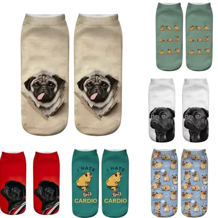 Chaussettes en coton drôles et mignonnes pour femmes