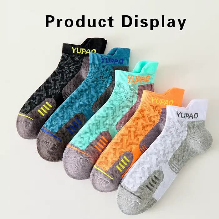 1/3 paires de chaussettes courtes de sport professionnelles pour hommes