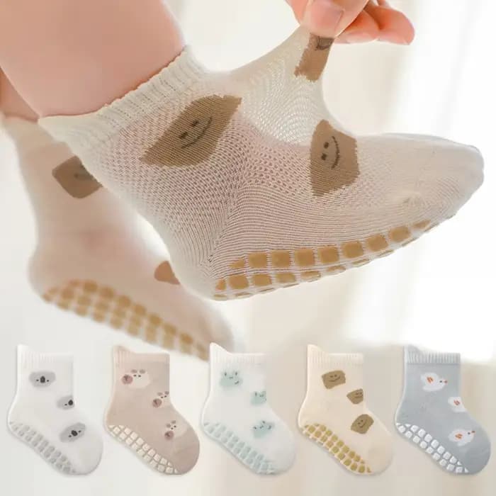 5 paires de chaussettes antidérapantes pour enfants