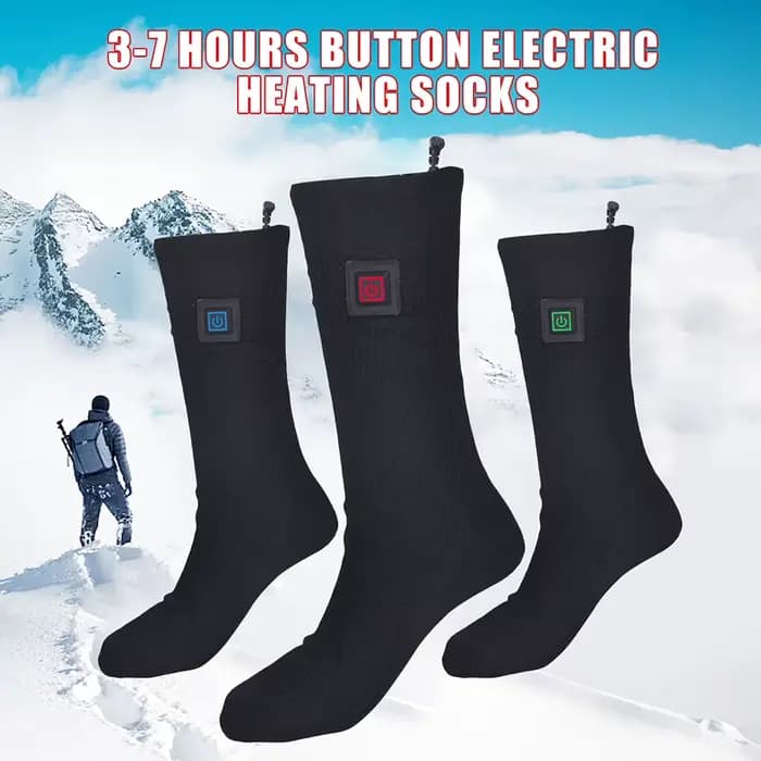 1 paire de chaussettes chauffantes d'hiver