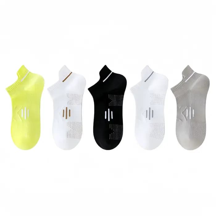 Chaussettes de sport pour hommes, anti-odeur, été, pur coton, absorbant la transpiration, amusantes, respirantes, chaussettes de course professionnelles, chaussettes de basket-ball, vente en gros