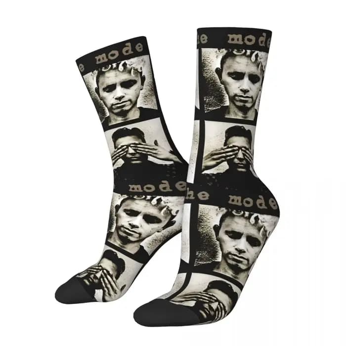 Chaussettes Gothiques Respirantes et Antidérapantes pour Homme, Bas de Cyclisme Personnalisés, Mode Cool, Automne