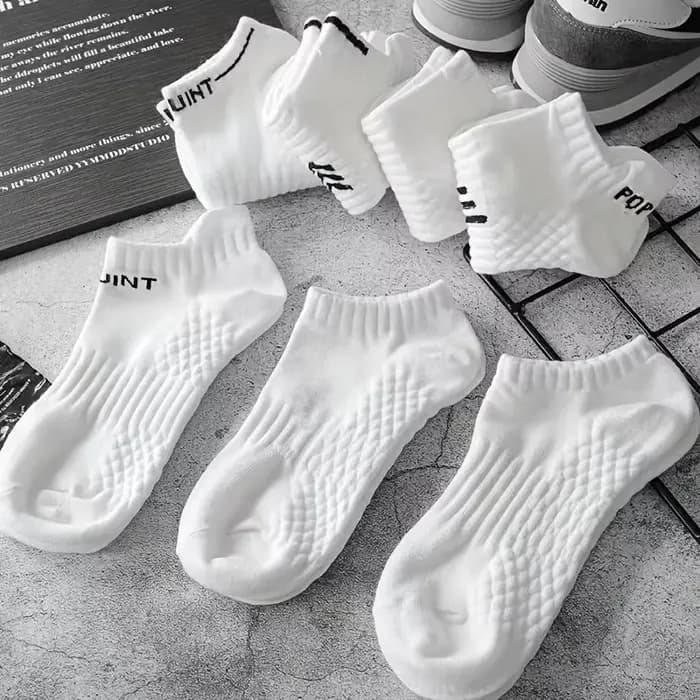 Chaussettes de sport blanches No-Show pour hommes