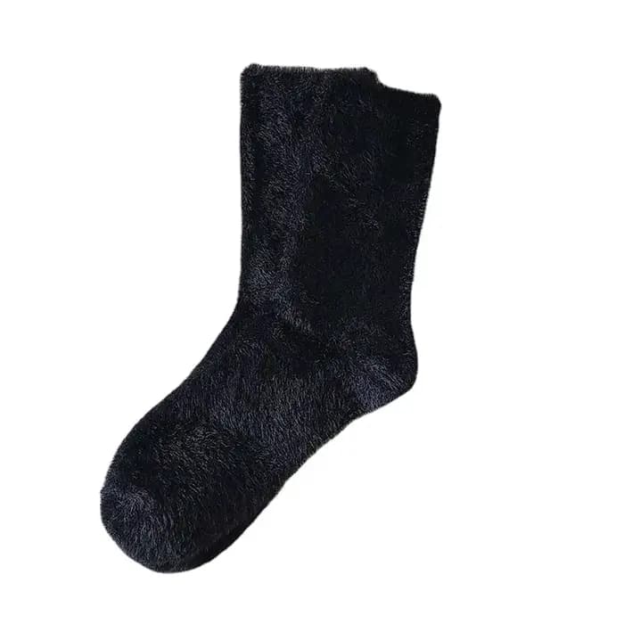 Chaussettes de genou en fourrure de vison pour femmes