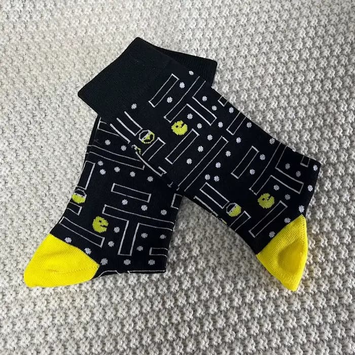 1 paire de chaussettes de jeu unisexe pour vieille école