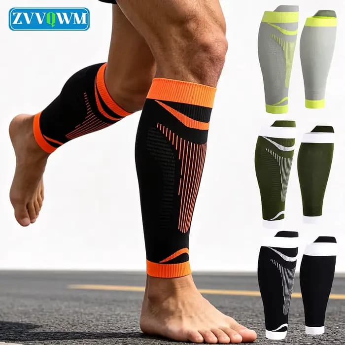 1 paire de manchons de compression élastiques pour mollets