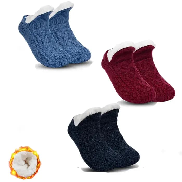 Chaussettes de sol chaudes et antidérapantes pour hommes