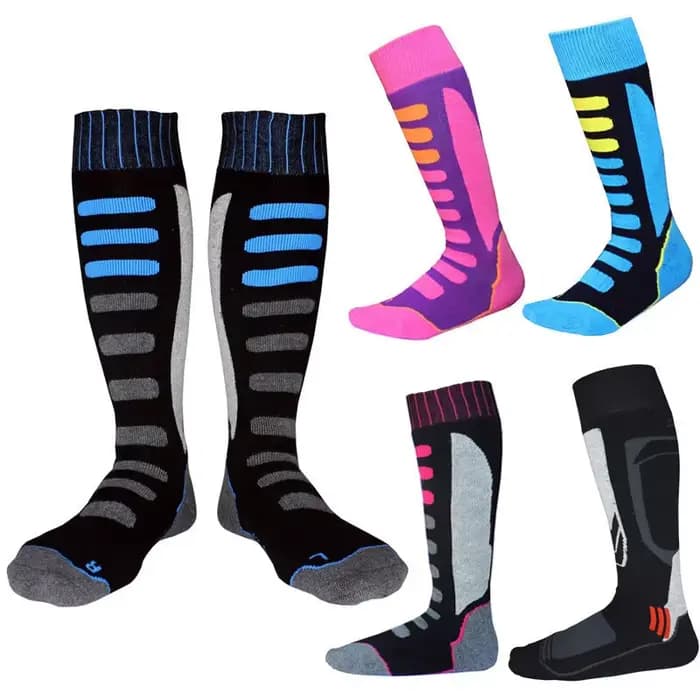 Coton Ski hommes thermique hiver chaussettes femmes enfants