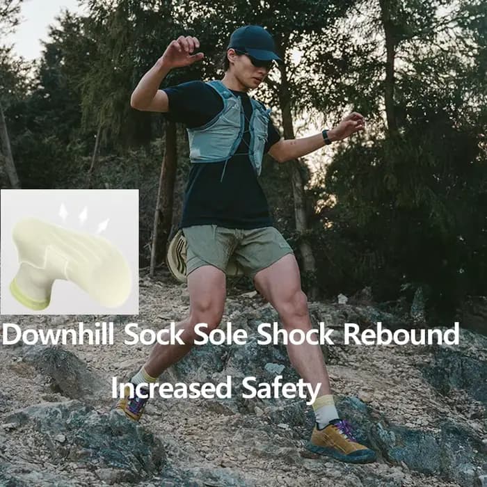 Naturehike Chaussettes de courseDissipation thermiqueAbsorption des chocsExercise quotidienne antibactérienneChaussettes à séchage rapideChaussures en plein air Respirant