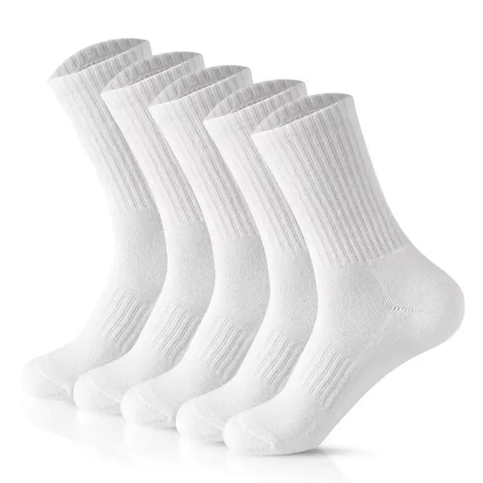 1-20 paires hommes nouveau Style chaussettes blanches hommes doux respirant sport chaussettes longues été hiver pour hommes chaussettes grande taille