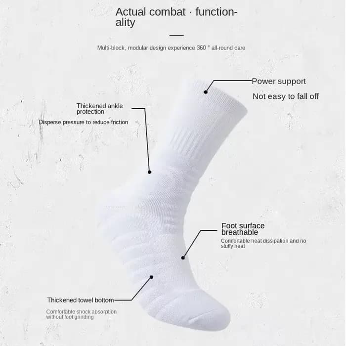 Chaussettes de sport personnalisées de haute qualité pour hommes