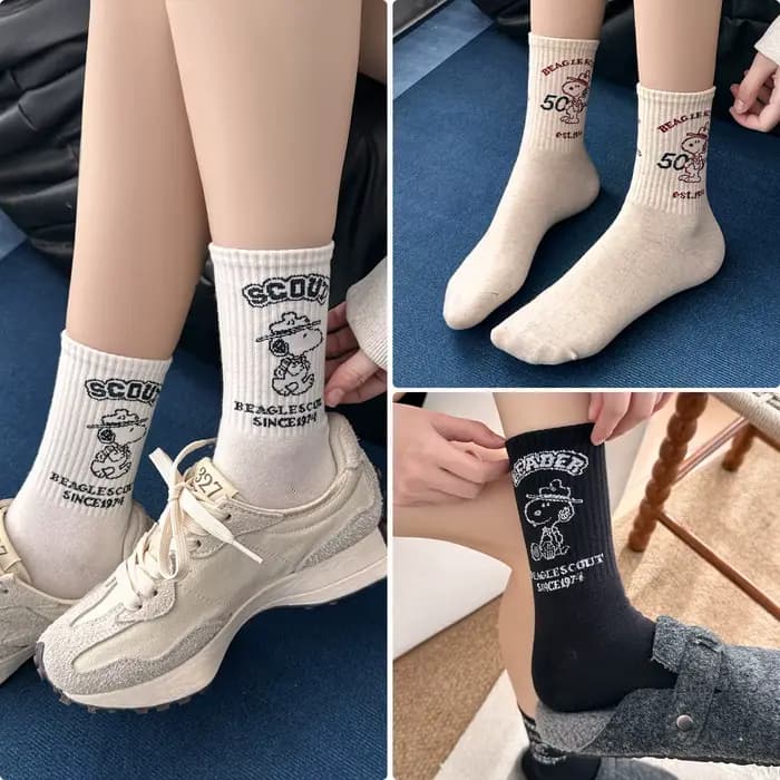Chaussettes mi-mollet Snoopy Dog