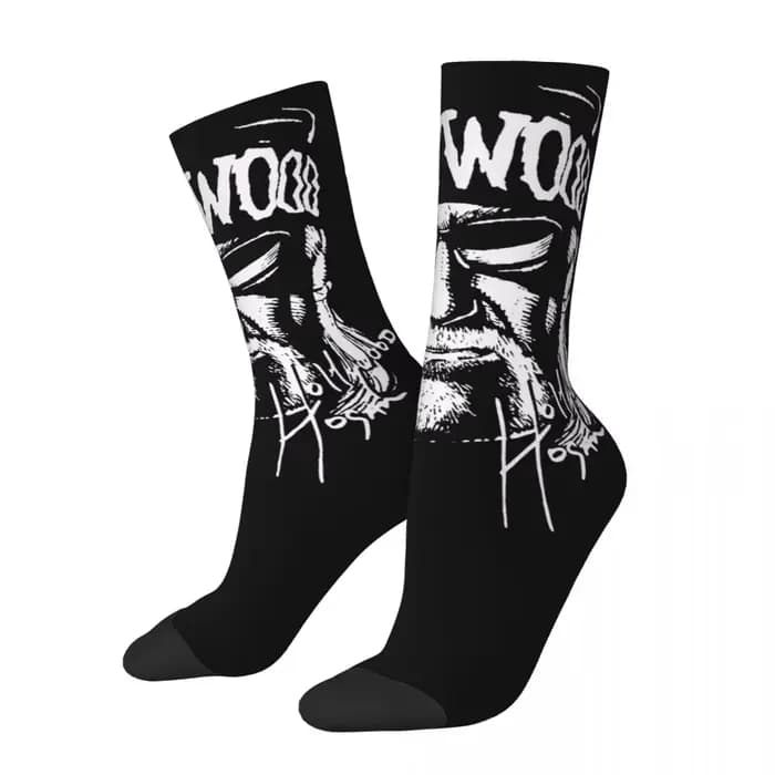 Chaussettes imprimées WWE Confederation Hogan Hcorde KAMANIA pour hommes et femmes