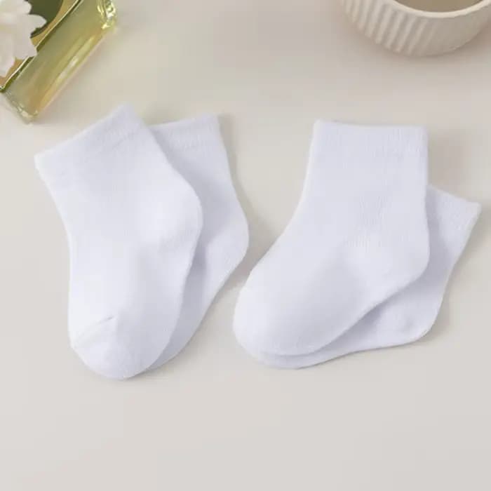 Nouvelles chaussettes décontractées blanches pour enfants