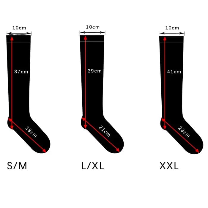 1 paire de chaussettes de Compression à fermeture éclair pour femmes et hommes