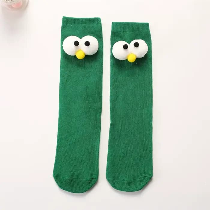 Mode enfants grands yeux tuyaux droits chaussettes