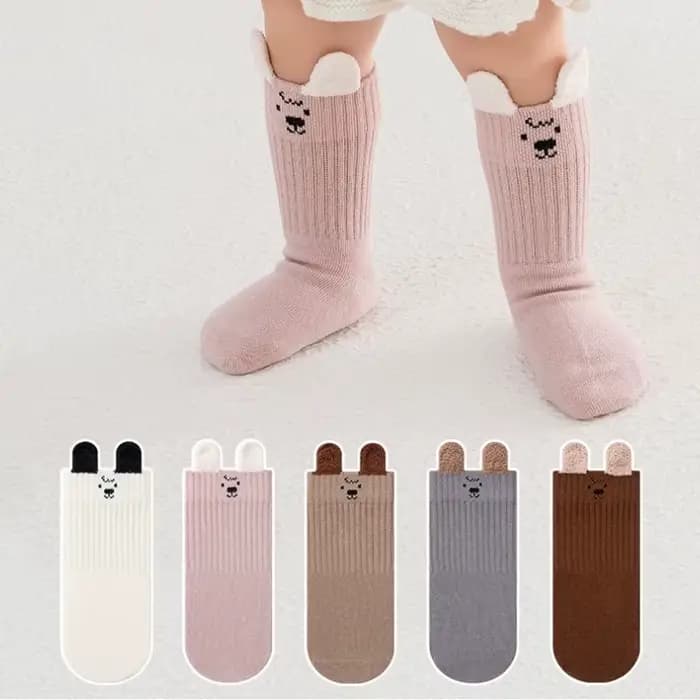 Chaussettes mignonnes en coton pour bébé, chaussettes confortables et désossées pour enfants de 0 à 8 ans, chaussures pour garçons et filles, vêtements pour enfants Acc