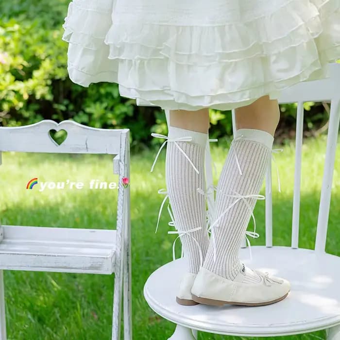 Chaussettes princesse ballerine pour enfants filles