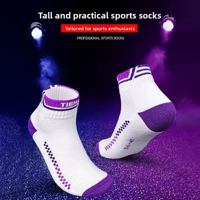 TIBHAR chaussettes de sport respirantes pour tennis de table pour hommes et femmes