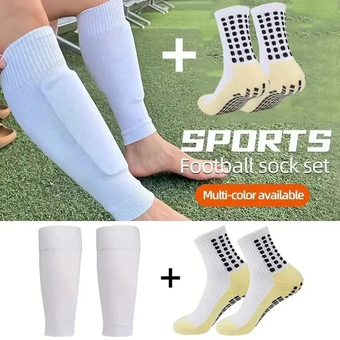Chaussettes et genouillères de football coordonnantes pour hommes