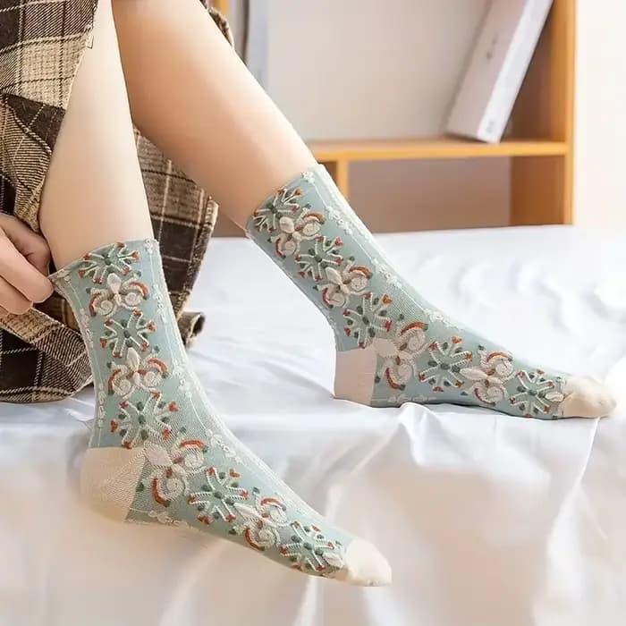 Chaussettes d'instituts tridimensionnels rétro
