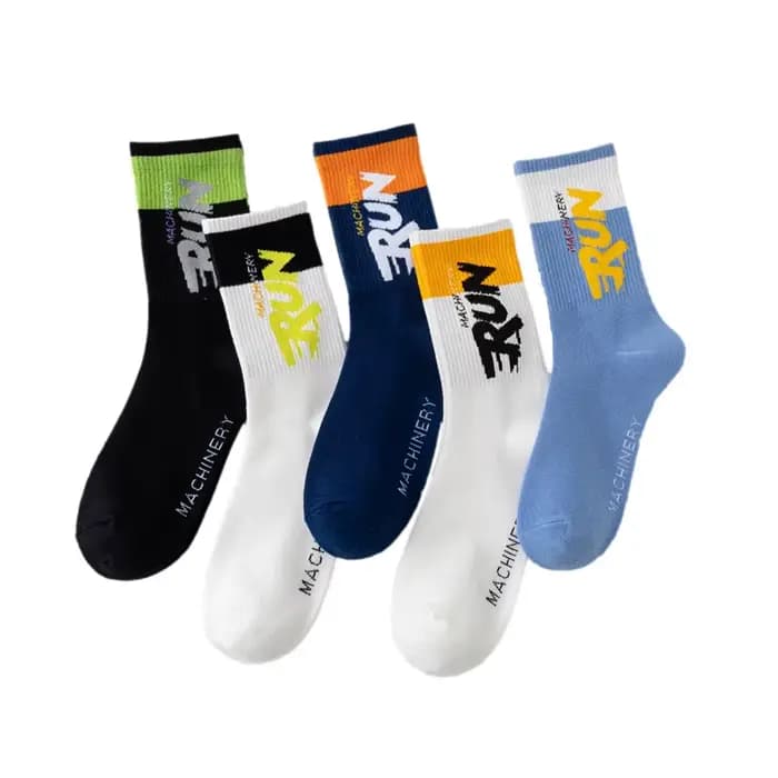 Hommes chaussettes coton Hip-hop femme chaussettes de sport Ins Style basket-ball Harajuku Cool drôle chaussettes courtes pour hommes Sox livraison directe en gros