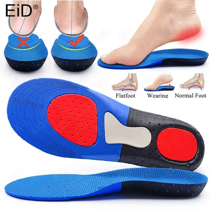 Semelles intérieures de Sport pour chaussures hommes femmes orthèses soutien de la voûte plantaire coussin de chaussure de Sport doux course insérer coussin semelle intérieure en mousse à mémoire de f