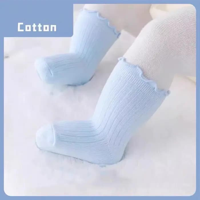 Enfant bébé filles solide chaussettes courtes lisière filandreuse doux 100% coton exquis haute qualité enfants