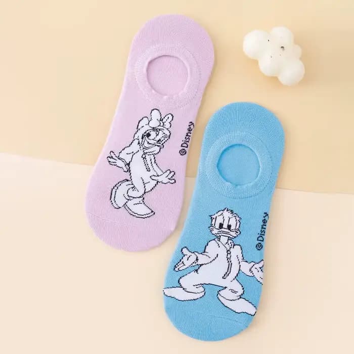 5 paires de chaussettes invisibles à motif de personnages Disney