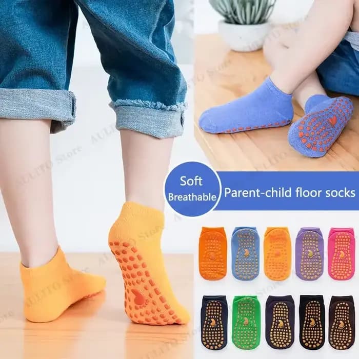 Chaussettes coordonnantes en coton pour enfants et adultes