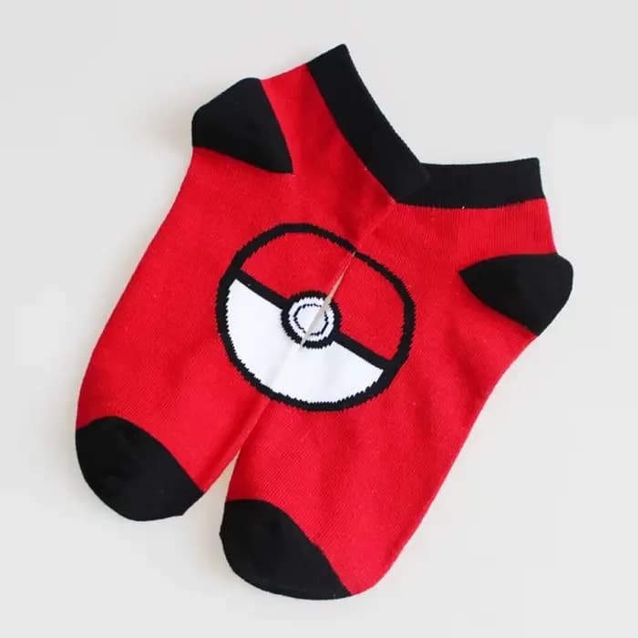 Chaussettes Pokémon en coton Pikachu Charmander Squirtle, chaussettes décontractées respirantes à coupe basse pour hommes et femmes