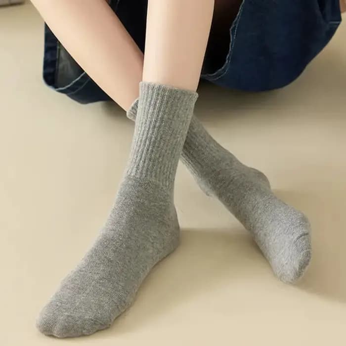 5/6/10 paires de chaussettes mi-hautes pour femmes