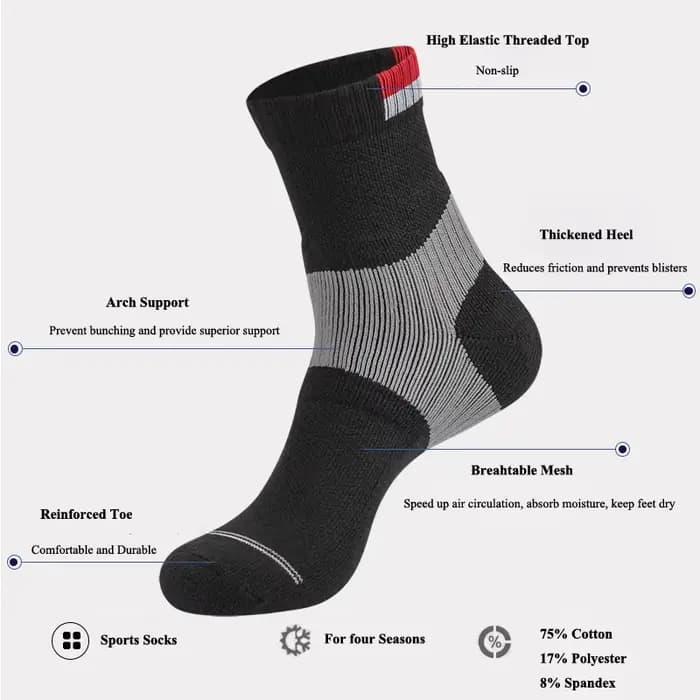 Chaussettes de Badminton professionnelles Elite