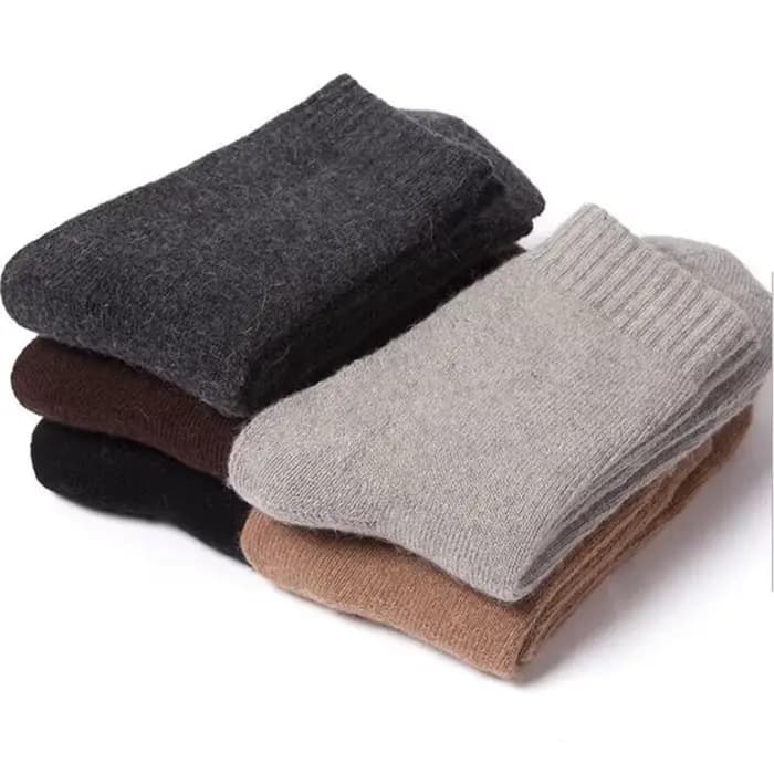3 paires/lot nouveau grande taille hommes chaussettes laine hiver épais chaud hiver hommes Simple couleur unie extra épais éponge serviette chaussettes 2020
