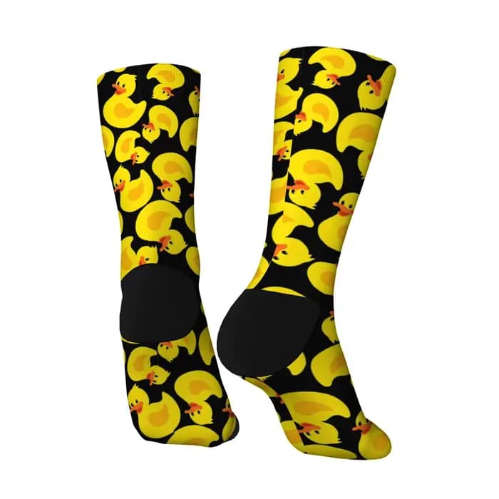 Chaussettes de dessin animé de canard en caoutchouc drôle nouveauté