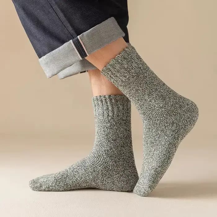 1/5 paires de chaussettes d'hiver en laine mérinos pour hommes