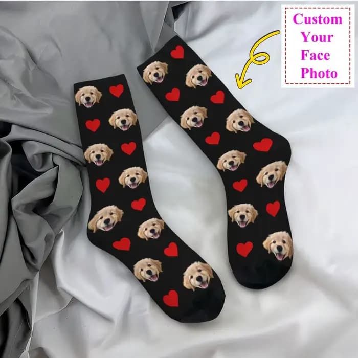Chaussettes personnalisées avec Photo de chien
