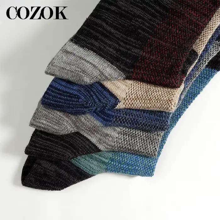 5 paires de chaussettes de sport en coton pour hommes