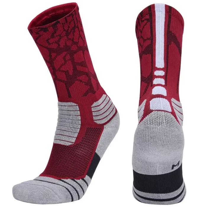 Brothock chaussettes de basket-ball professionnelles, boxe elite chaussettes de sport épaisses antidérapantes durables, serviettes de skateboard bas chaussettes