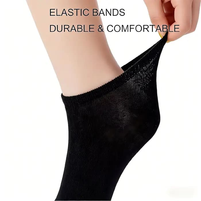 Chaussettes courtes de sport unisexes de couleur unie