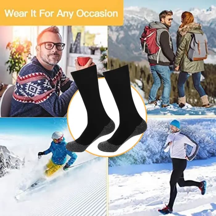 Chaussettes thermiques auto-chauffantes pour hommes et femmes