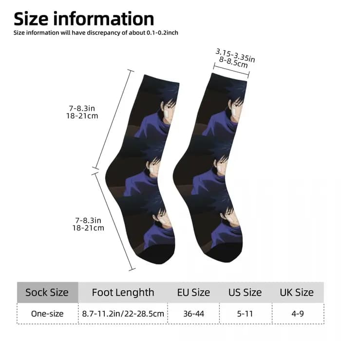 Megumi Besto Fri/h Chaussettes Anime pour Homme et Femme